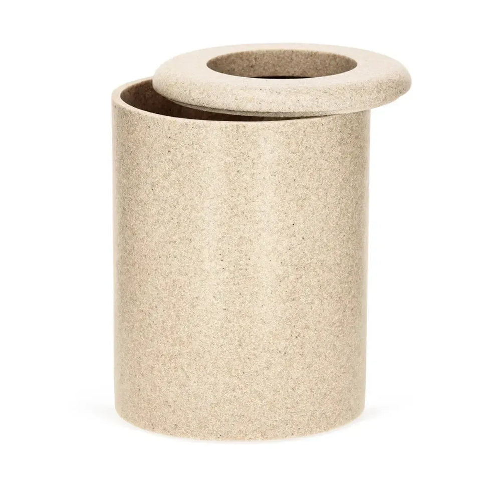 Lixeira em Poliresina Bege 8L Mart