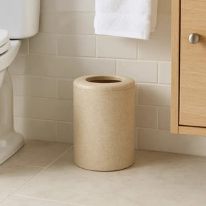 Lixeira em Poliresina Bege 8L Mart