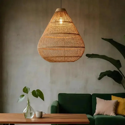 Luminária Artesanal Rattan Natural Amaya 107x110cm Bahali