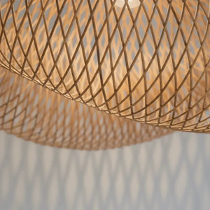 Luminária Artesanal Rattan Natural Nami 80cm Bahali