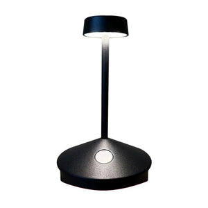 Luminária Portátil de Mesa Preta Isabella