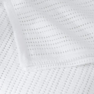 Manta Baby Biberon 100% Algodão Branco Trussardi