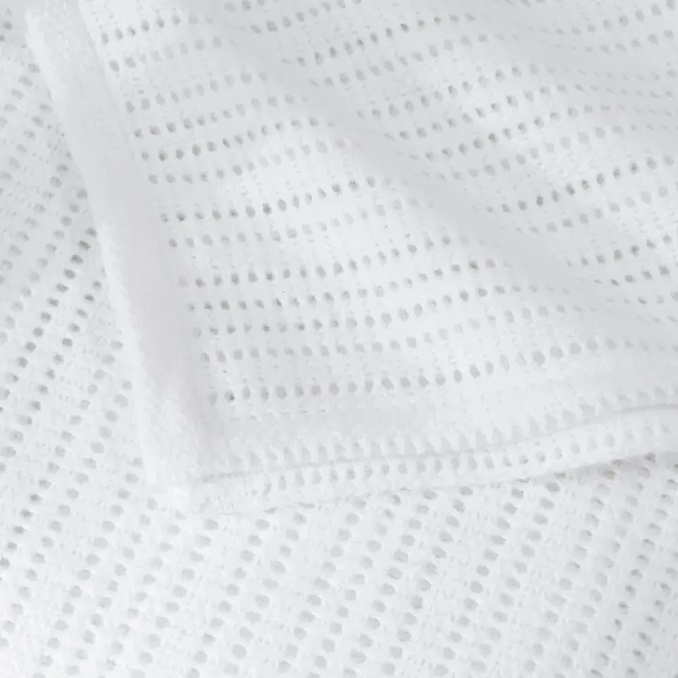 Manta Baby Biberon 100% Algodão Branco Trussardi