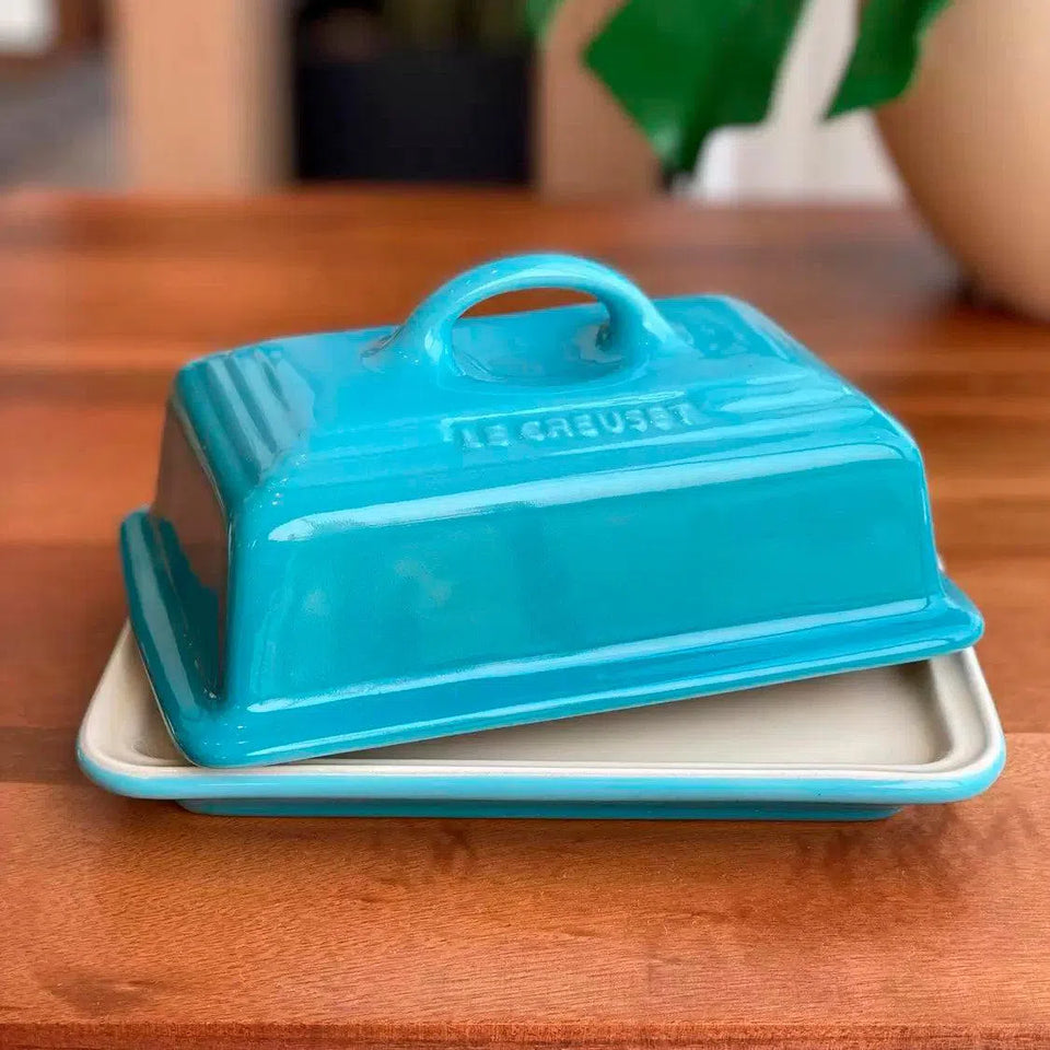 Manteigueira Cerâmica Azul Caribe Le Creuset