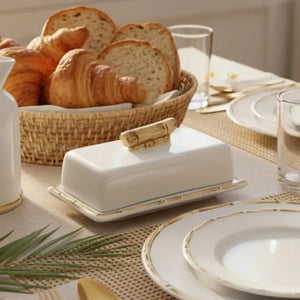 Manteigueira Cerâmica Bambu Scalla