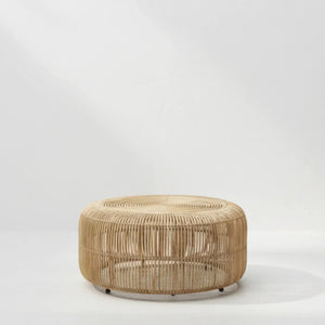 Mesa Centro Laiso Rattan Trançado Bahali 60x40cm
