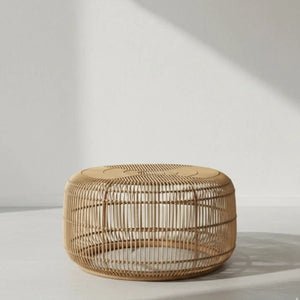 Mesa Centro Laiso Rattan Trançado Bahali 60x40cm