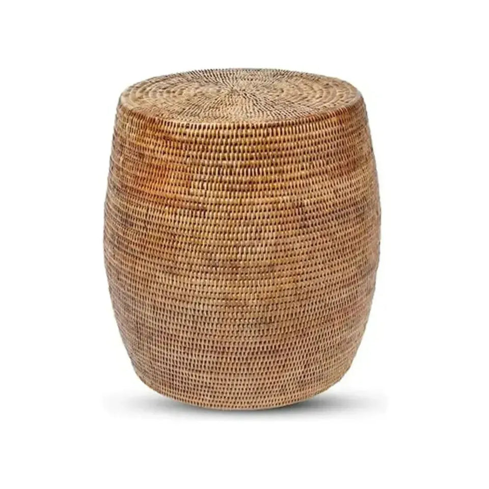 Mesa Lateral Redonda em Rattan Bahali 37x45cm