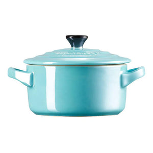 Mini Cocotte Cerâmica Azul Caribe 250ml 10cm Le Creuset