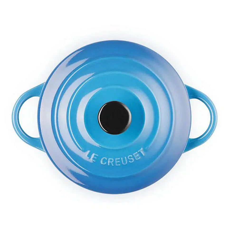 Mini Cocotte Cerâmica Azul Marseille 250ml 10cm Le Creuset