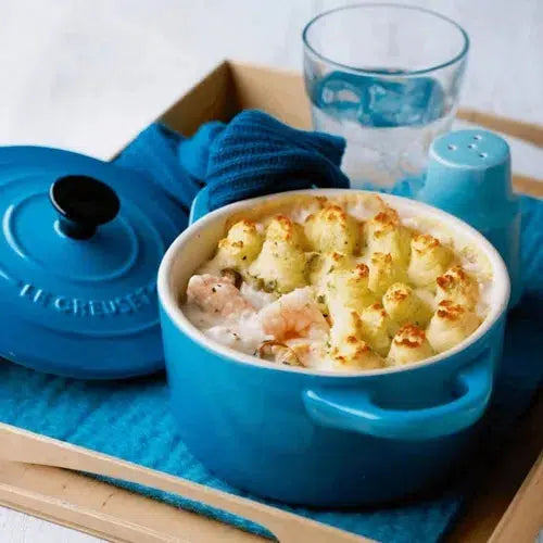 Mini Cocotte Cerâmica Azul Marseille 250ml 10cm Le Creuset