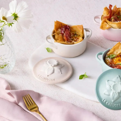 Mini Cocotte Cerâmica Jardin Meringue 250ml 10cm Le Creuset