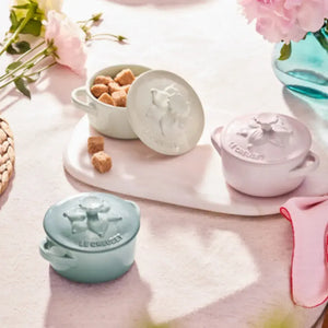 Mini Cocotte Cerâmica Jardin Sea Salt 250ml 10cm Le Creuset