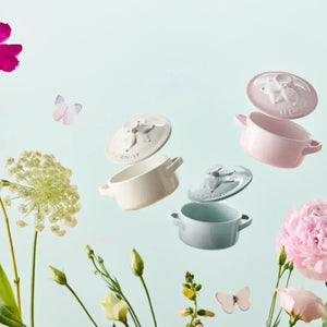 Mini Cocotte Cerâmica Jardin Sea Salt 250ml 10cm Le Creuset