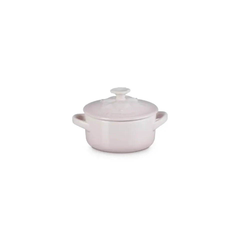 Mini Cocotte Cerâmica Jardin Shell Pink 250ml 10cm Le Creuset