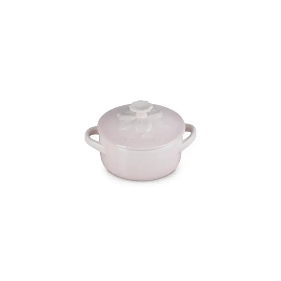 Mini Cocotte Cerâmica Jardin Shell Pink 250ml 10cm Le Creuset