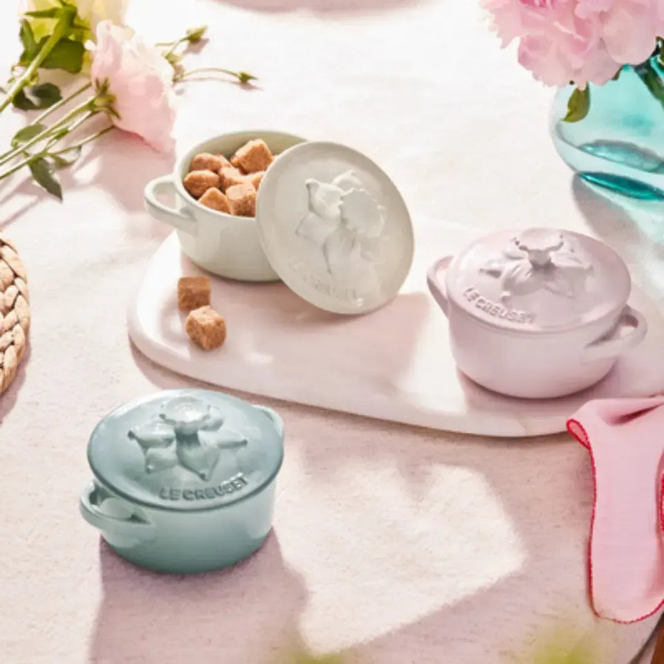 Mini Cocotte Cerâmica Jardin Shell Pink 250ml 10cm Le Creuset