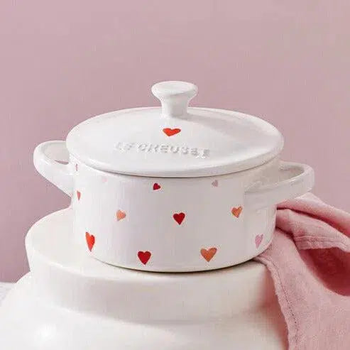 Mini Cocotte Cerâmica L'Amour Branco 250ml 10cm Le Creuset