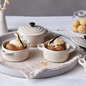 Mini Cocotte Cerâmica Meringue 250ml 10cm Le Creuset