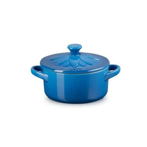 Mini Cocotte Cerâmica Sunflower Azul Marseille Le Creuset