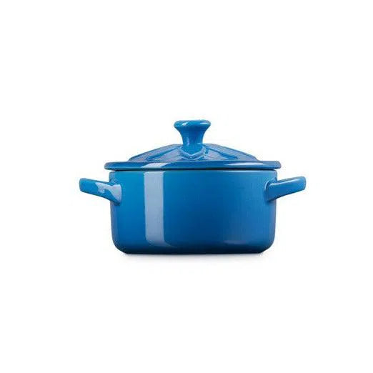 Mini Cocotte Cerâmica Sunflower Azul Marseille Le Creuset