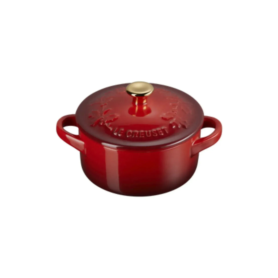 Mini Cocotte Cerâmica Vermelha 250ml 10cm Holly Le Creuset