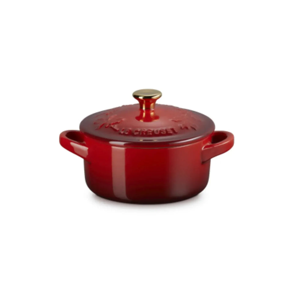 Mini Cocotte Cerâmica Vermelha 250ml 10cm Holly Le Creuset