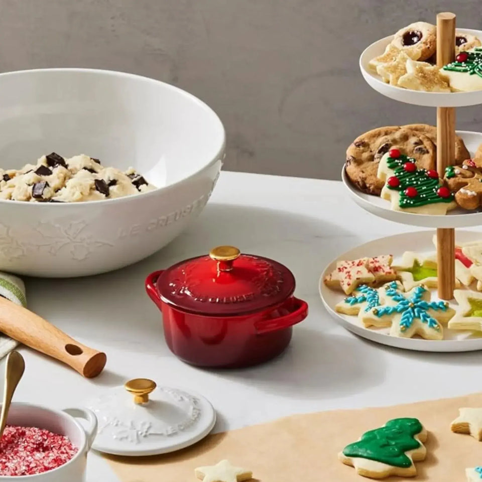 Mini Cocotte Cerâmica Vermelha 250ml 10cm Holly Le Creuset