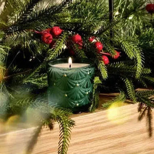 Mini Vela Voluspa Copo de Vidro Votive Noble Fir Garland 25 Horas