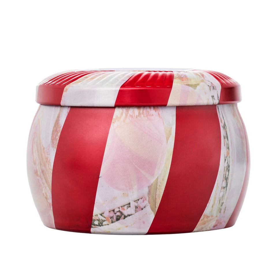 Mini Vela Voluspa Lata Crushed Candy Cane 25 Horas