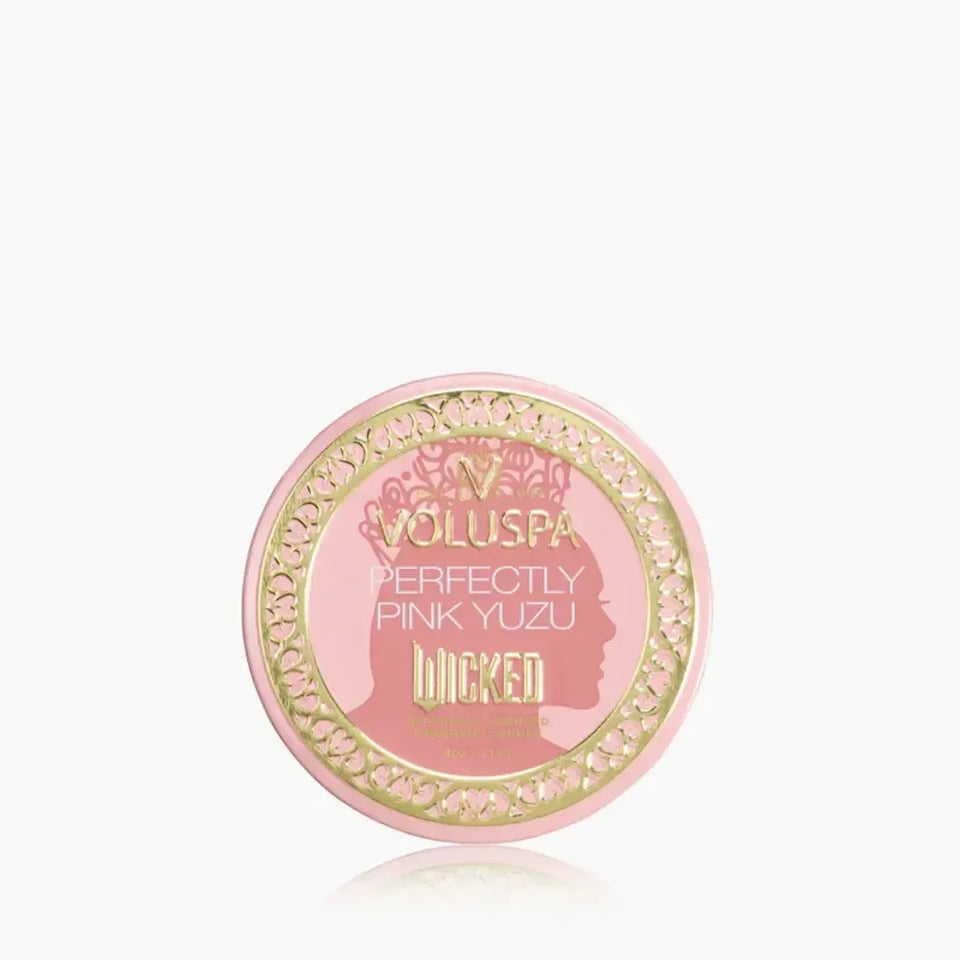 Mini Vela Voluspa Lata Perfectly Pink Yuzu 25 Horas