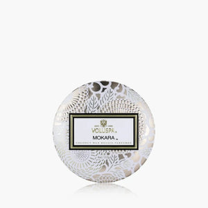 Mini Vela Voluspa Lata Relevo Mokara 25 Horas