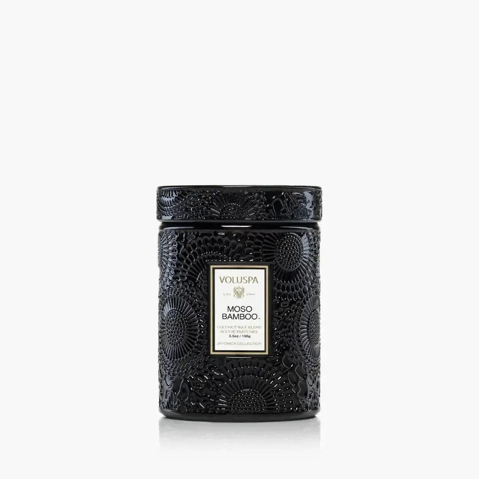 Mini Vela Voluspa Pote de Vidro Moso Bamboo 50 Horas