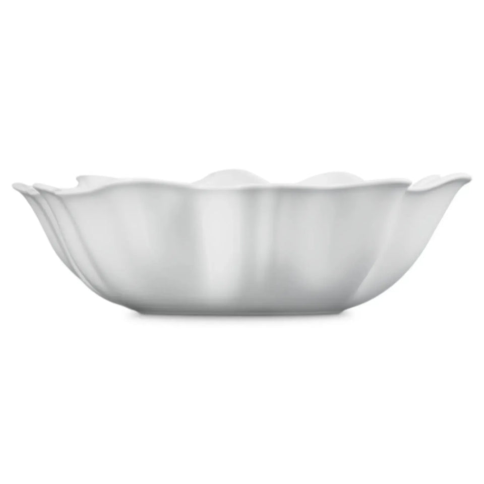 Multi Bowl p/Servir Cerâmica Branco Ruffle 3,8L Le Creuset