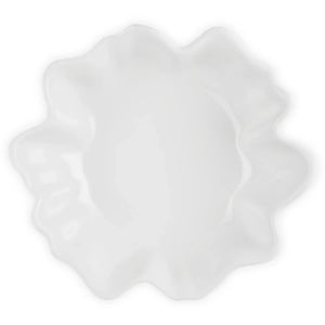 Multi Bowl p/Servir Cerâmica Branco Ruffle 3,8L Le Creuset