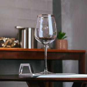 OUTLET: Jogo 2 Taças Vinho Vidro Dots 350ml