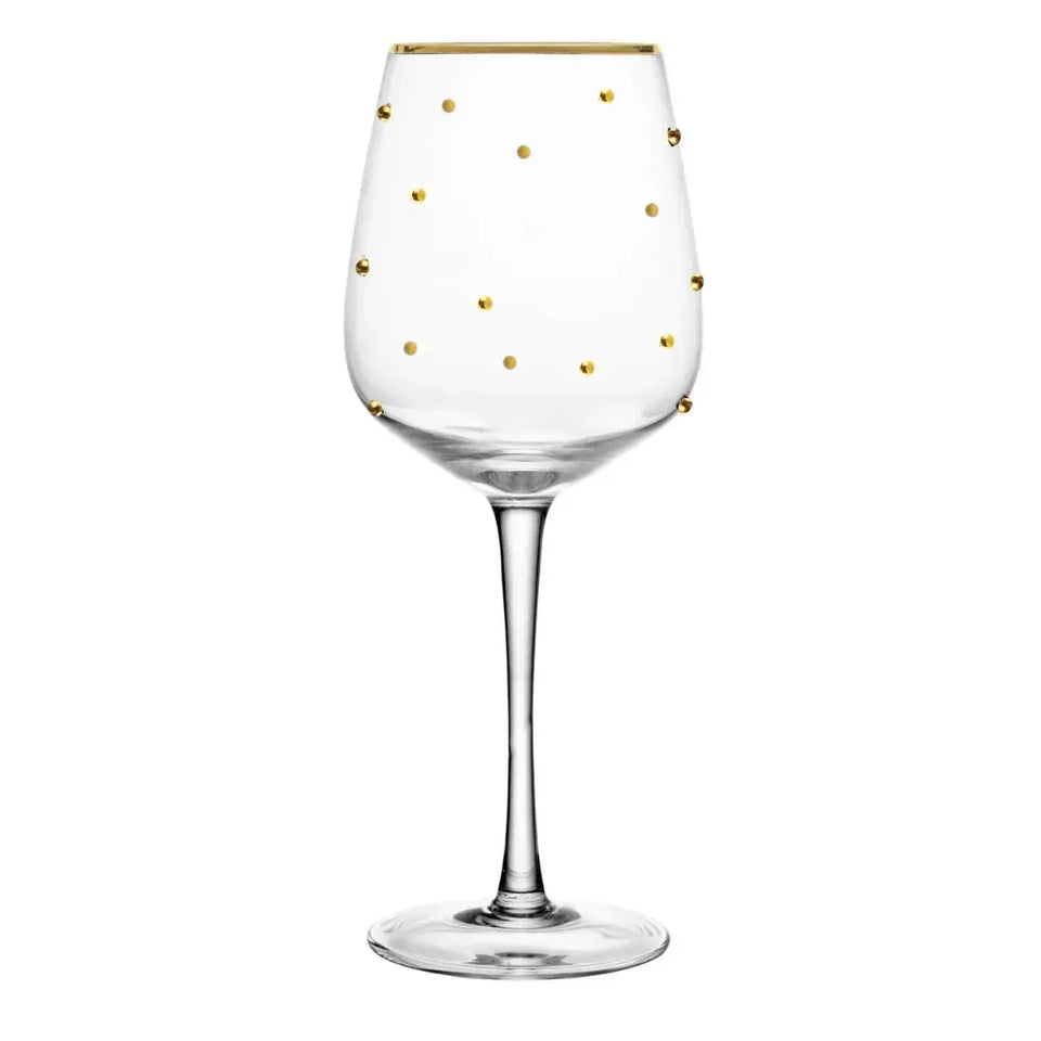 OUTLET: Jogo 2 Taças Vinho Vidro Dots 350ml