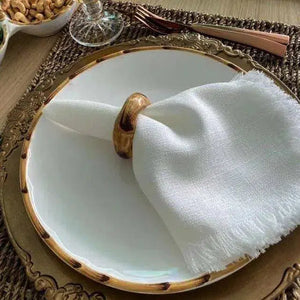 OUTLET: Jogo 4 Porta Guardanapos Argola Bambu Scalla