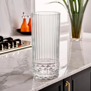 OUTLET: Jogo 6 Copos Altos Cristal Linha America 20's 480ml