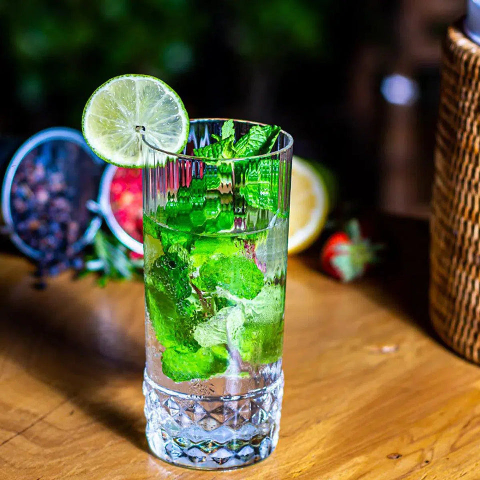 OUTLET: Jogo 6 Copos Altos Cristal Linha America 20's 480ml