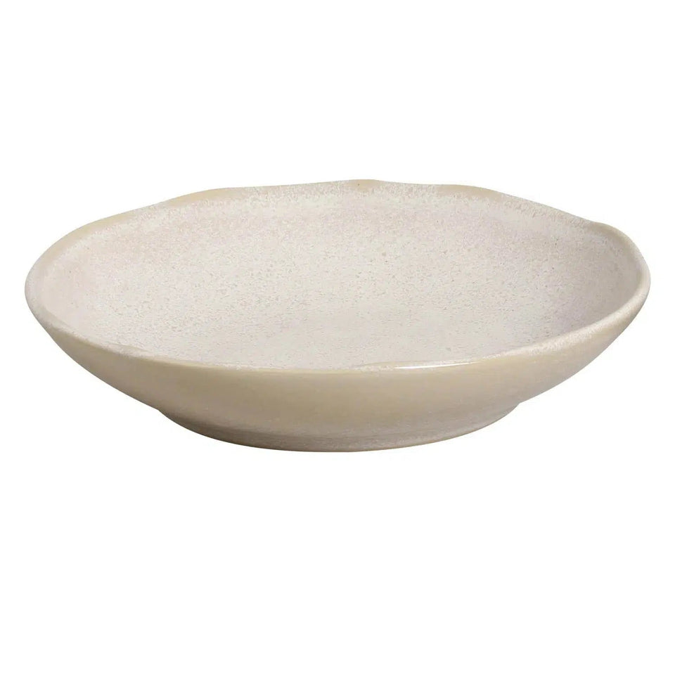 OUTLET: Jogo 6 Pratos Fundos Stoneware Bio Latte 22,5cm Porto Brasil