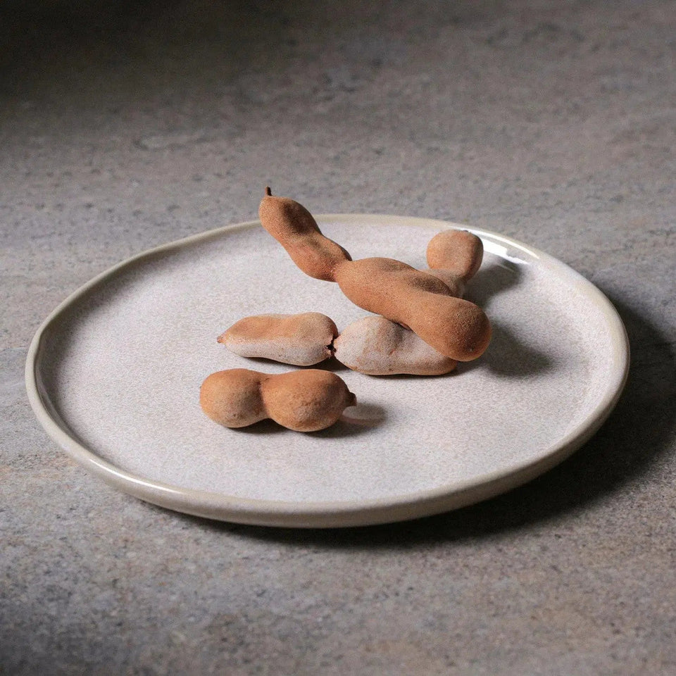 OUTLET: Jogo 6 Pratos de Sobremesa Stoneware Bio Latte 21,5cm Porto Brasil
