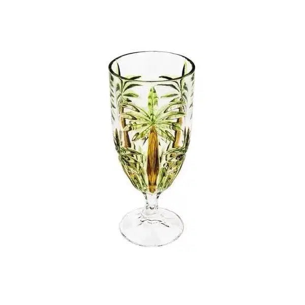 OUTLET: Jogo 6 Taças Palm Tree Handpaint 450ml