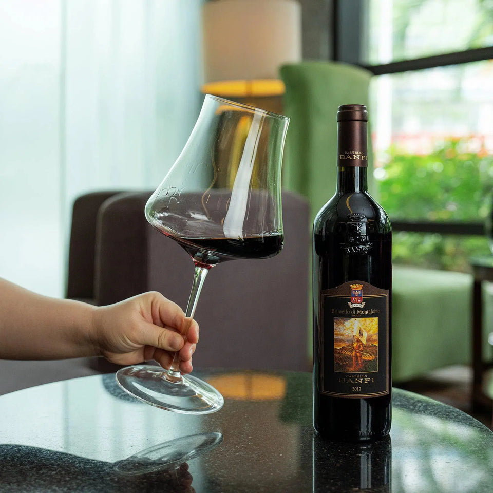 OUTLET: Kit com 2 Taças para Vinho em Cristal Linha Piemonte 1360ml Artevino