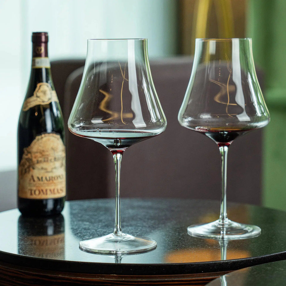 OUTLET: Kit com 2 Taças para Vinho em Cristal Linha Piemonte 1360ml Artevino