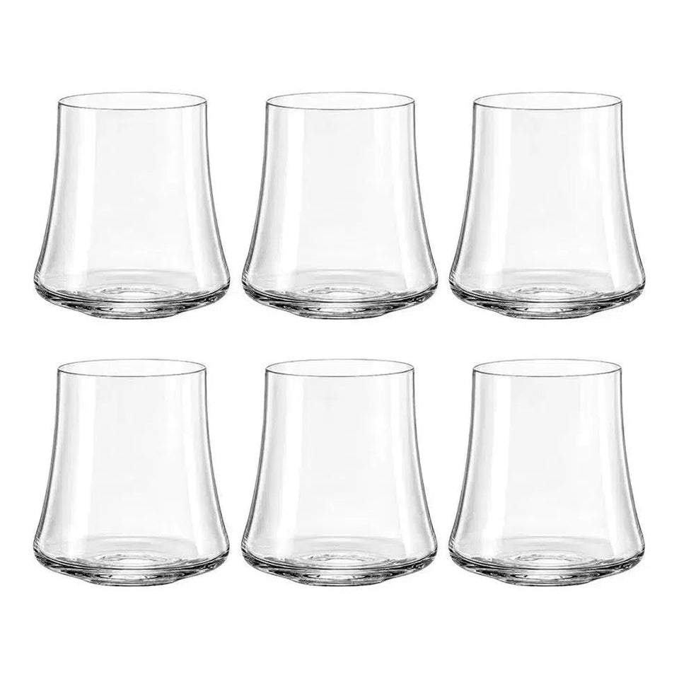 OUTLET: Kit com 6 Copos para Whisky em Cristal Sommelier 350ml