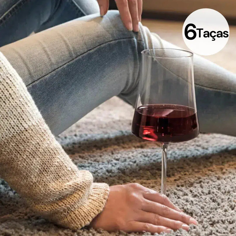 OUTLET: Kit com 6 Taças para Água ou Vinho Cristal Sommelier 360ml