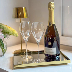 OUTLET: Kit com 6 Taças para Espumante em Cristal GrandVino Balonê 250ml