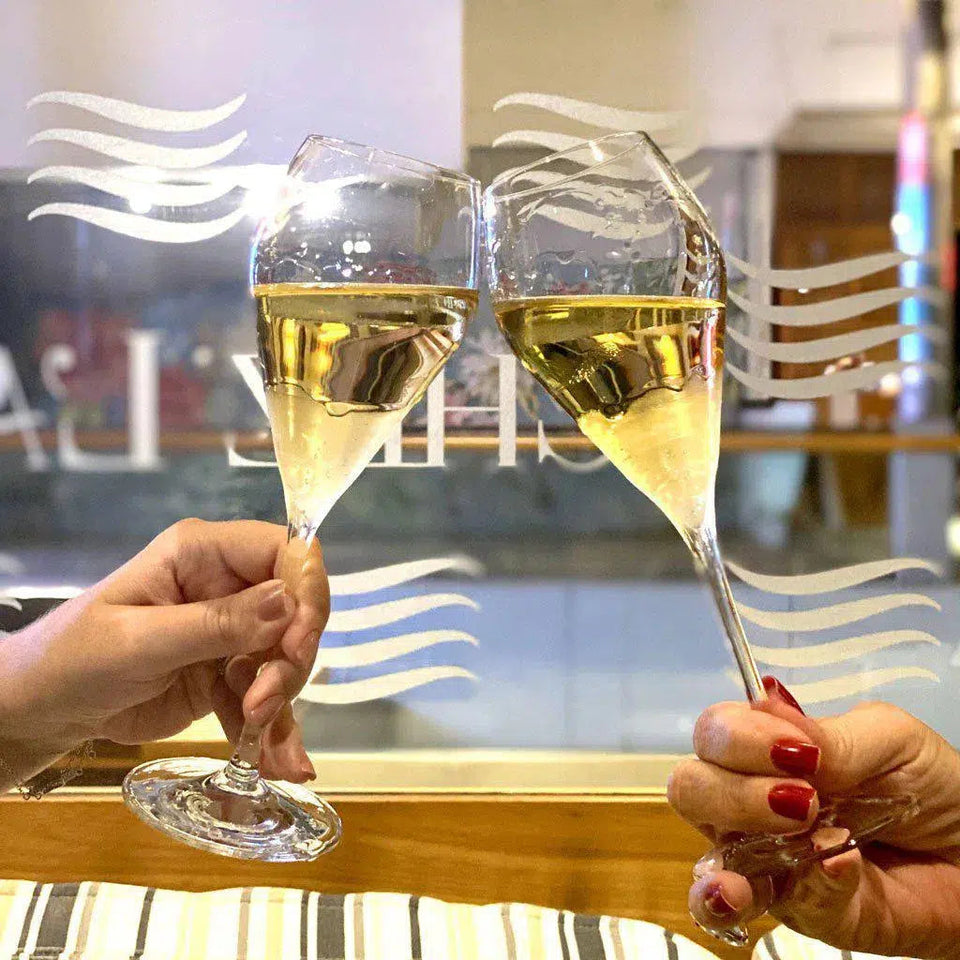 OUTLET: Kit com 6 Taças para Espumante em Cristal GrandVino Balonê 250ml