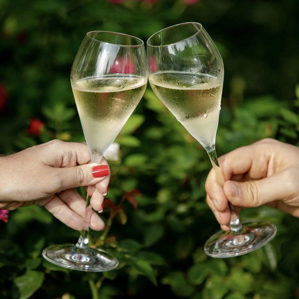 OUTLET: Kit com 6 Taças para Espumante em Cristal GrandVino Balonê 250ml